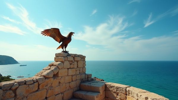 Un aigle de l'histoire militaire sur l'île de Pomègues